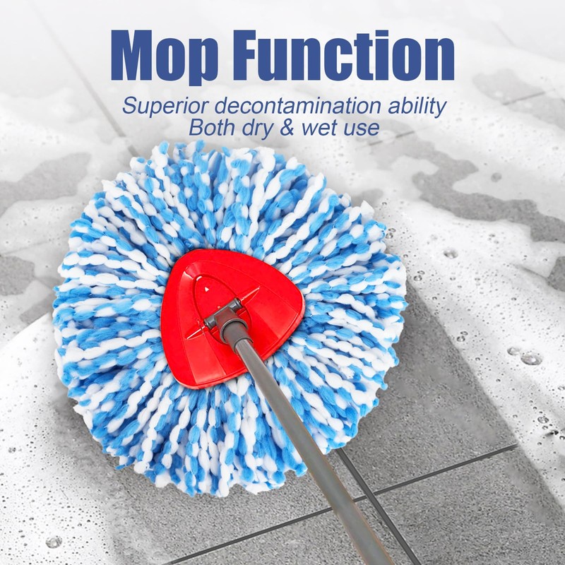 Sgizoku Mop Replacment Head Compatible with Viledar RinseClean Mop Refills