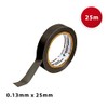 PVC Insulation Tape Thickness 0.13mm 25mm x 25m Black