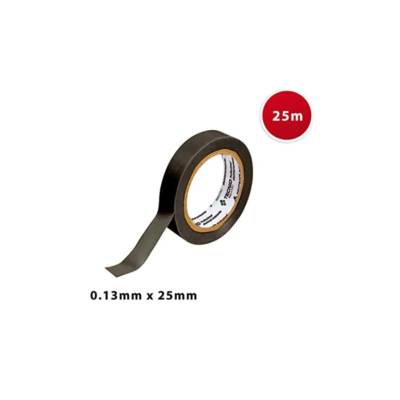 PVC Insulation Tape Thickness 0.13mm 25mm x 25m Black