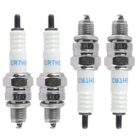 VIDSTW 4 Stück Zündkerzenstecker Perfekte Bodenfreiheit CR7HSA-zündkerze Unterdrückt Störungen Spark Plug Langlebig und verschleißfest für Roller Mopeds und Motorräder Verbessern Motorleistung