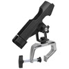Fishing Boat Rods Holder with Large Clamp Opening Adjustable 360