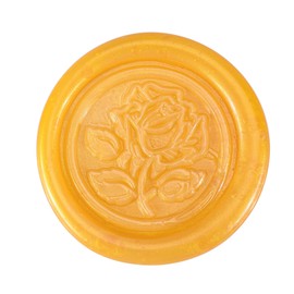 Yoption 5 Pcs Sealing Wax Sticks with Wicks for Wax Seal Stamps, Christmas Cards, Wedding Invitations, Wine Packaging, Gift Wrap, Envelopes (Amber Gold)