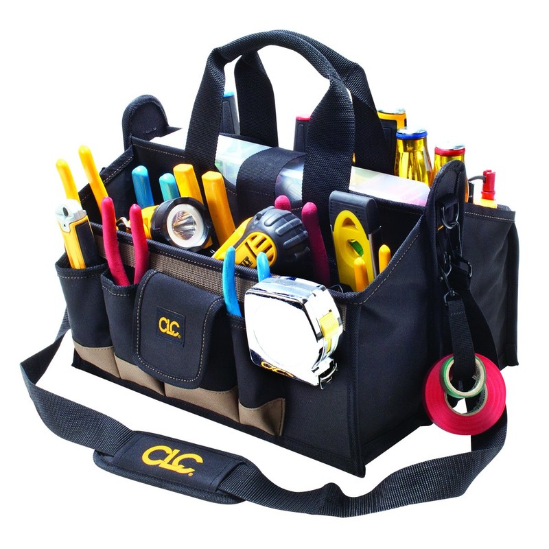 CLC Custom LeatherCraft 1529 16 In. Center Tray Tool Bag,