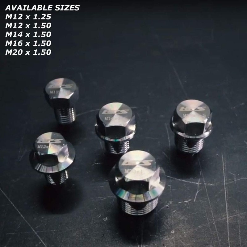 HPS Performance HPS Stainless Steel Magnetic Oil Drain Plug Bolt