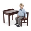 Melissa & Doug Wooden Lift-Top Desk & Chair - Espresso