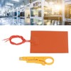 Hilitand Silicone Rubber Heating Mat, Silicone Heater Pad 12V 20W
