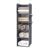 DPWEION Hanging Storage Shelves with 5 Shelves Foldable Hanging Wardrobe