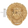 Door Knocker Chinese Animal Head Style Modelled Antique Brass Easy