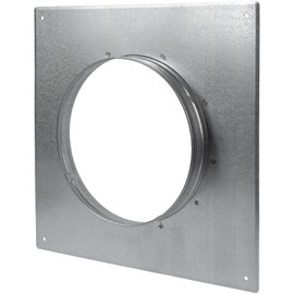 Duct Connector Flange - 8 Inch Ducting - Galvanized Steel - Straight or Flex Pipe Flange for Heating, Cooling, Air Ventilation Systems