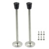 Rannb Long Door Stopper Wall Mount Doorstop with Rubber Tip