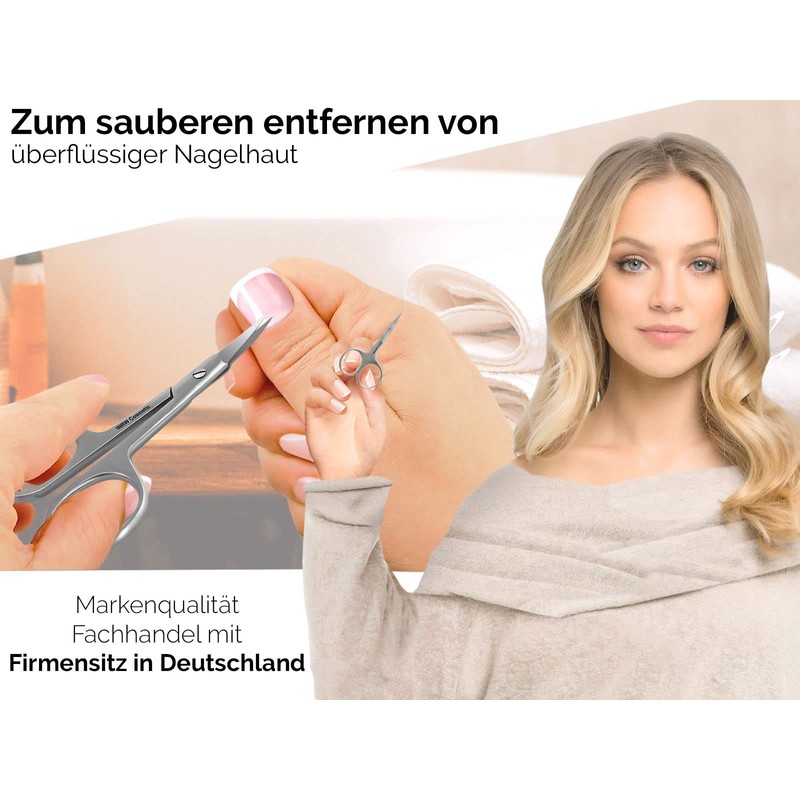 Stainless Steel Cuticle Scissors with Large Eyes