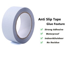 Anti Slip Safety Tape 5CM x 15M Waterproof Abrasive Skid Tape Roll High Traction Strong Grip for Floors, Steps, Stairs, Ramps