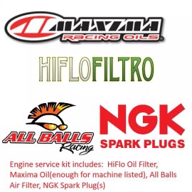 Maxima Engine Service Change Kit Oil/Filter/Air Filter/Spark Plugs RZR Pro XP S4 20-25