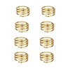 12pcs Napkin Ring Spiral Washable Decorative Metal Napkin Holder Ring