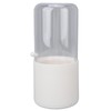 Makeup Brush Holder White with Pearl Filling Rotating 180 Degree