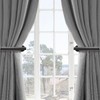 2 Pack Adhesive Curtain Holdbacks, No Drill Metal Curtain Tie