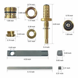 chunsi-atutoparts COMPLETE REBUILD KIT FOR SYMMONS TEMPTROL TA10 TA4 T-35 A/B W/ STEM SEAT WASHERS