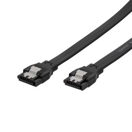 OWL-SATA3SS50-BK 6Gbps SATA 3 Cable with Latch Straight - Straight Connector 50cm Black