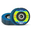 Dapetz ® Flap Discs 80 Grit 115mm Zirconia Pack of