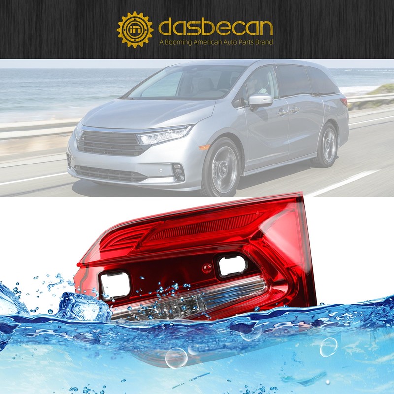 Dasbecan LED Inner Tail Light Assembly Compatible With 2018-2024 Honda