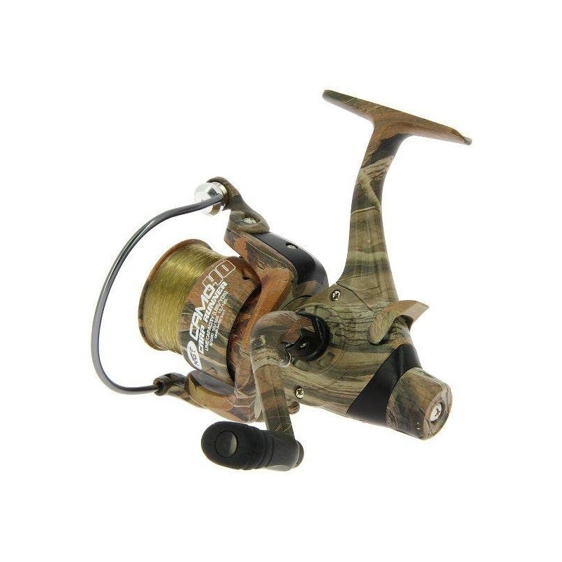 NGT Camo40 3bb Carp Runner' Reel with Spare Spool -