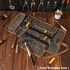 Tool Roll, 16 oz Waxed Canvas, Tool Bag with 1