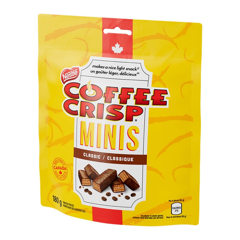 COFFEE CRISP Minis, 180g/6.3 oz