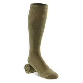 Surplus U.S. Military X-Static Cushion Sole Socks, 12 Pack, New Olive Drab MEDIUM