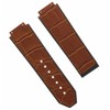 Ewatchparts 24mm Leather Watch Band Strap Rubber Compatible With Hublot