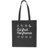 Eat Fruit Not Friends Tote Shopping Gym Beach Bag 42cm