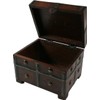 GURU SHOP Small Treasure Chest, Wooden Box, Jewellery Box -