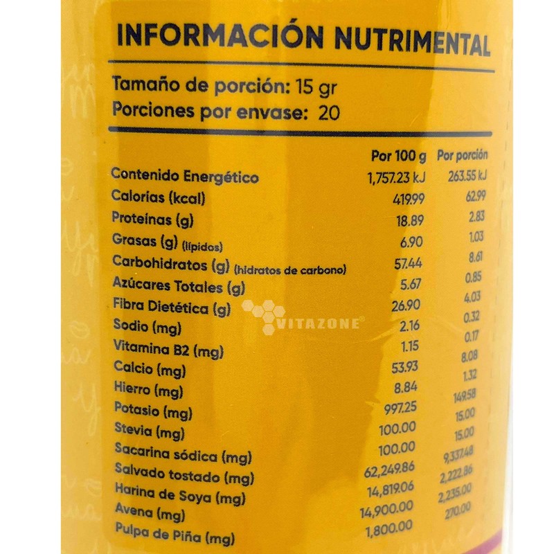 Yeri fibra 300 grs Piña Colada