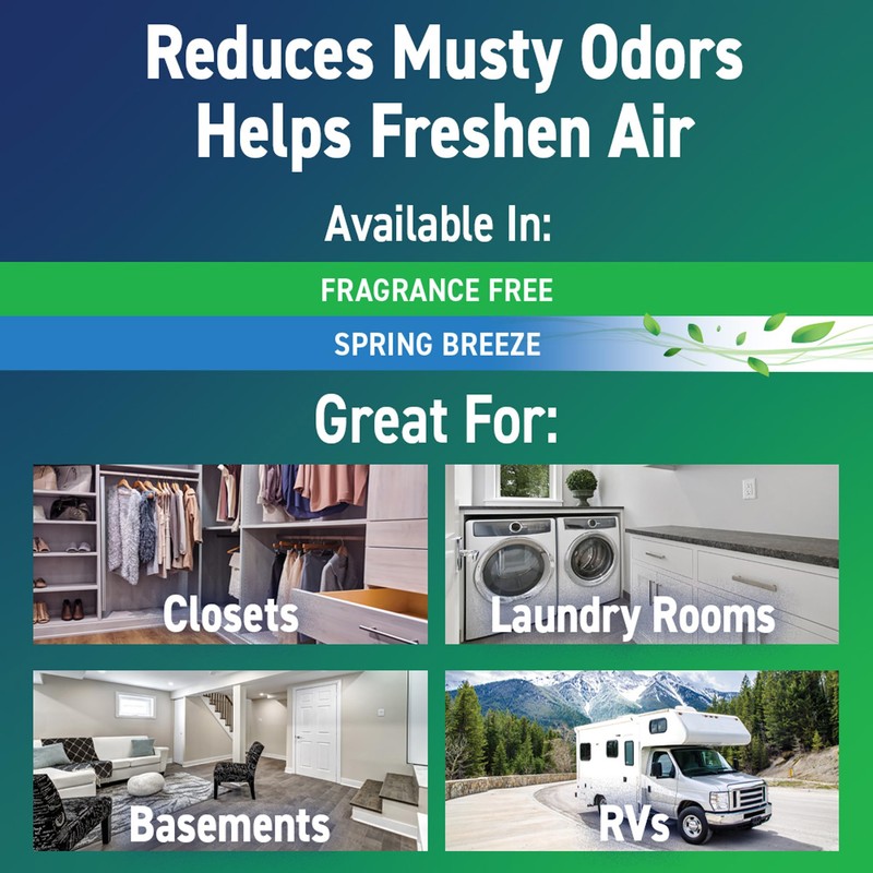 Concrobium 378488 Moisture Grabbers Moisture Absorber Packs, Spring Breeze, 3