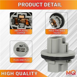 MQparts 2 Packs 90075-60060 Front Turn Signal Light Bulb Socket Holder Compatible with Toyota Highlander 4Runner Solara Camry Gas Venzaa - Replaces 90075-60060 9007560060
