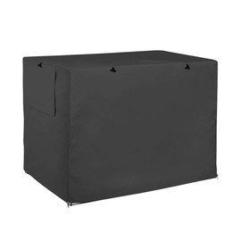 AIMALL Outdoor Pet Crate Cover in Durable Oxford Cloth – Weatherproof & Dustproof Dog Cage Cover – Convertible Door Access