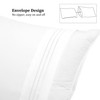 PiccoCasa Bolster Pillow Case Embroidery Brushed Microfiber Body Pillow Cover