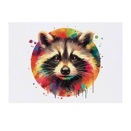 Azeeda 'Waschbär' Temporäres Tattoo - Hautfreundlicher & Ungiftiger Abziehbild · Wasserfest (TO00073845)