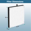 4 Pack HY4866 Replacement Filters for MORENTO/WESTHEY HY4866 Air Purifier