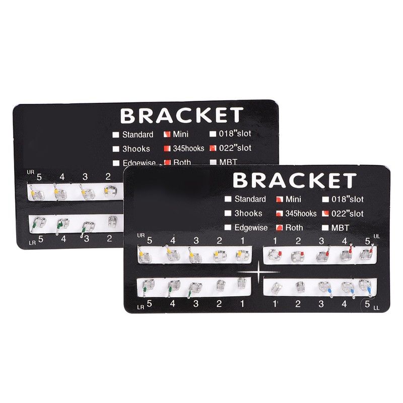 10 Packs Metal Dental Teeth Orthodontics Brackets Braces Mini Roth