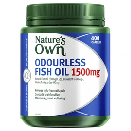 Nature's Own Buy Natures Own Odourless Fish Oil 1500mg 400 Capsules Online