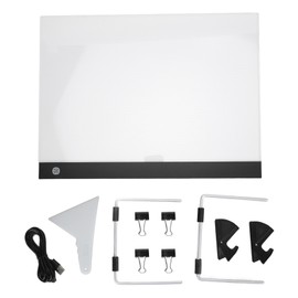 A3 LED Light Pad for Rhinestone Painting USB Powered Adjustable Brightness Tracing Light Box with Detachable Stand Clips