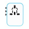 International Power Adapter Travel Plug with 4 USB Ports for