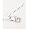 MGM Dolce Women's Belt, Silver (Light Silver)
