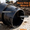 Xanadued 4" Universal Pipe Connector with Snap Lock, Corrugated to