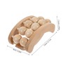Outanaya 10 Wooden Dual Row Bead Back Massager Portable Manual