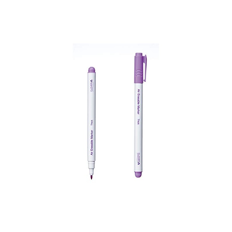 Clover Thick Air Erasable Marker, Purple, 1 Count (Pack of