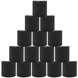 ANAMPION- Paquete de 15 vendas autoadhesivas de 5 cm x 4,5 m, vendas no tejidas, vendas veterinarias, cintas elásticas autoadherentes transpirables pa