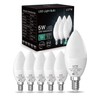 LUTW E12 Candelabra LED Light Bulbs 40 Watts Equivalent, 450