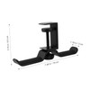 iplusmile Rotatable Aluminum Alloy Headphone Stand Hanger with Double Hook