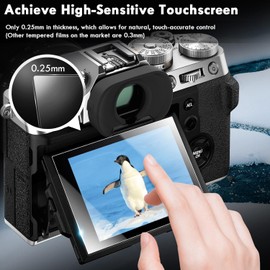 Rieibi Screen Protector for Lumix DC-GH7 Lumix DC-G97 Camera,Tempered Glass Film for Panasonic LUMIX GH7 G97 Mirrorless Camera,Protective Film 0.25mm Ultrathin 9H Hardness Anti-Scratch
